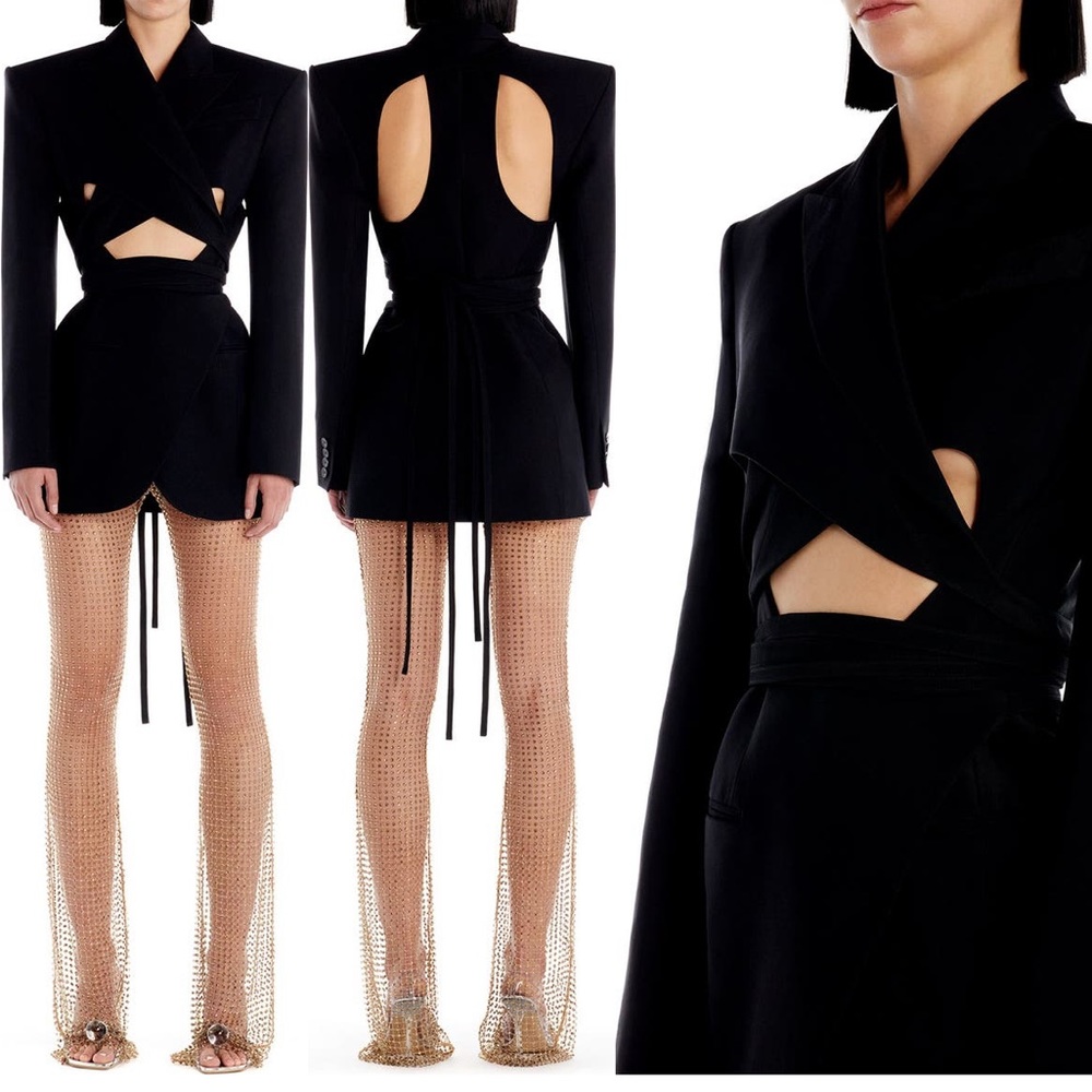 Authentic MUGLER cut out blazer dress.....